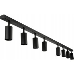 Lampa sufitowa SZYNA Spot oprawa halogenowa 8x GU10 listwa czarna