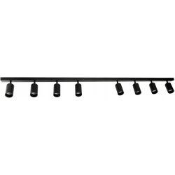 Lampa sufitowa SZYNA Spot oprawa halogenowa 8x GU10 listwa czarna