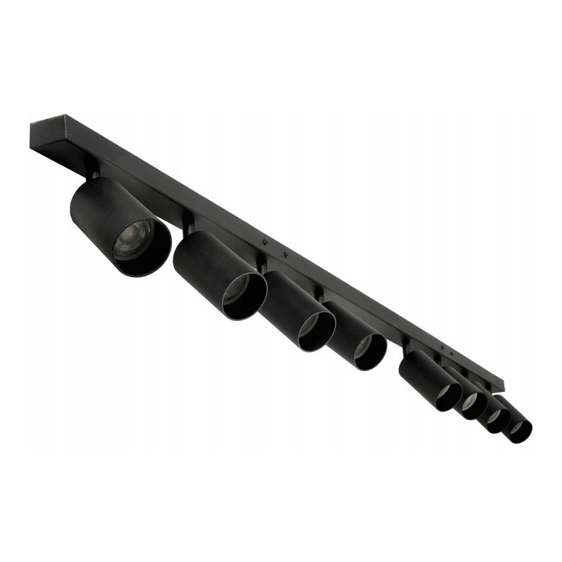 Lampa sufitowa SZYNA Spot oprawa halogenowa 8x GU10 listwa czarna