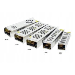 ZASILACZ PREMIUM modułowy 12V 5A 60W montażowy slim IP20 do CCTV taśm LED