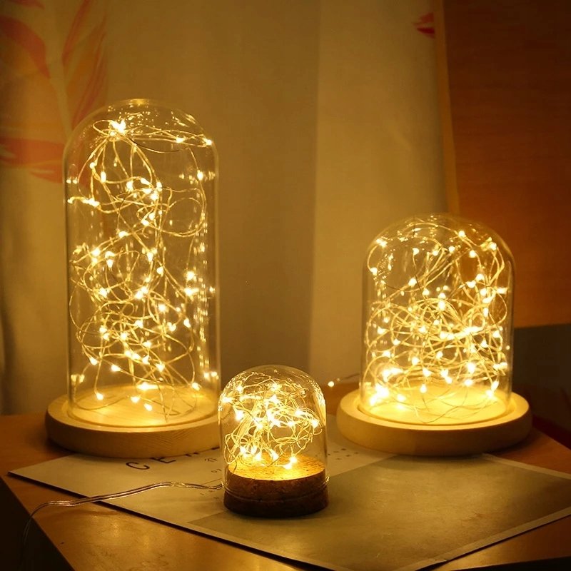 Lampki choinkowe CIEPŁE sznur DRUCIK 40 LED 4m białe ciepły baterię CR2032