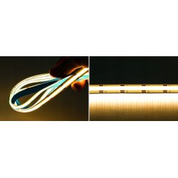 Taśma LED COB 24V 608 diod 14W/mb na 5mb linia CCT