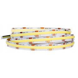 Taśma LED COB 24V 608 diod 14W/mb na 5mb linia CCT