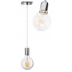 LAMPA sufitowa wisząca ZWIS loft chrom na 1x E27