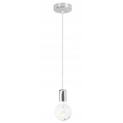 LAMPA sufitowa wisząca ZWIS loft chrom na 1x E27