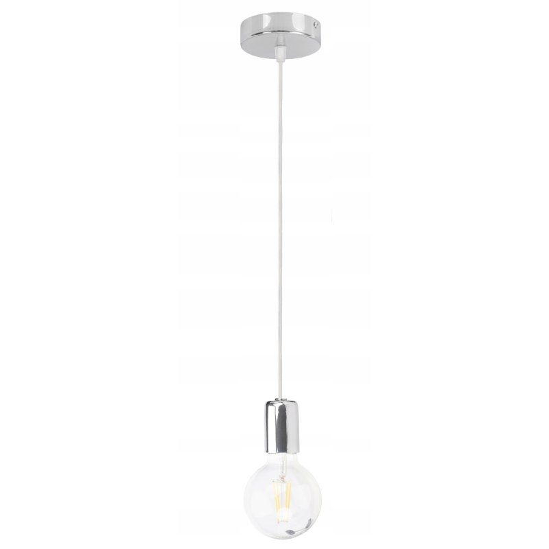 LAMPA sufitowa wisząca ZWIS loft chrom na 1x E27