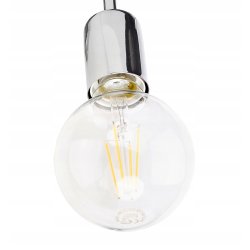 LAMPA sufitowa wisząca ZWIS loft chrom na 1x E27