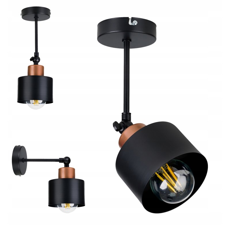 LAMPA WISZĄCA sufitowa ŻYRANDOL kinkiet loft KUBEK