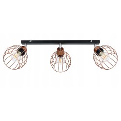 Lampa plafon ruch sufit żyrandol loft drut kula 3