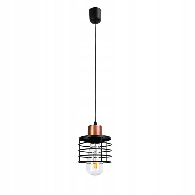 LAMPA WISZĄCA ZWIS żyrandol sufitowa loft SPRĘŻYNA