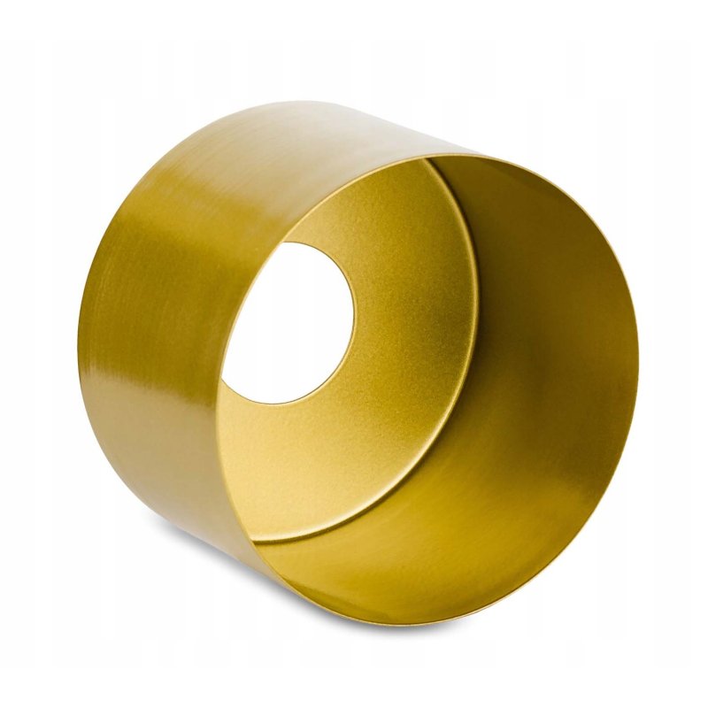 Lampa kinkiet E27 żyrandol stały kręcony loft matal kubek złoty na 2 x E27