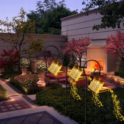 Lampa Solarna Ogrodowa Konewka Z Czujnikiem Zmierzchu Szczelna LED IP65