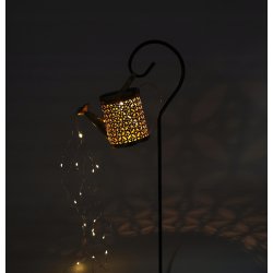 Lampa Solarna Ogrodowa Konewka Z Czujnikiem Zmierzchu Szczelna LED IP65