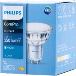 Żarówka Philips CorePro LEDspot GU10 550 lm 4,9 W biała ciepła