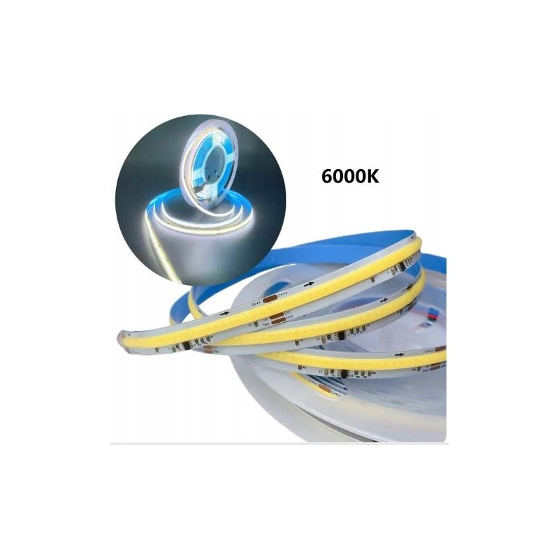 TAŚMA LED COB IP20 24V 360d Magic Pixel PŁYNĄCA WS2811 cyfrowa 5m ZIMNA