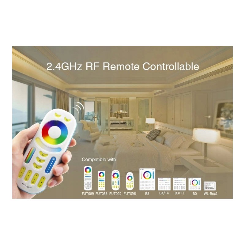 Sterownik stref Milight FUT038P taśm led RGBW 20A