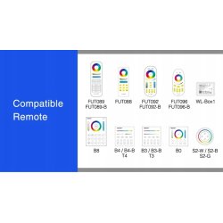 Sterownik stref Milight FUT038P taśm led RGBW 20A