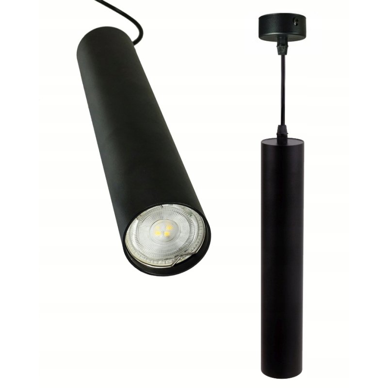 LAMPA WISZĄCA ZWIS żyrandol sufiowa TUBA 29cm GU10