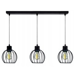 LAMPA wisząca sufitowa ŻYRANDOL ZWIS 3x drut KULA