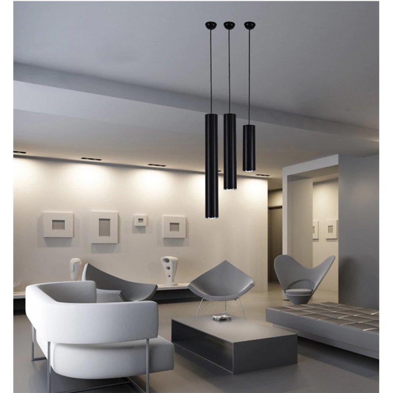 LAMPA WISZĄCA ZWIS na szynę sufiowa TUBA 17cm GU10