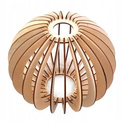 LAMPA WISZĄCA ZWIS żyrandol sufiowa KULA Drewno