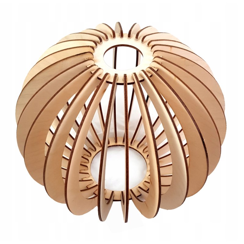 LAMPA WISZĄCA ZWIS żyrandol sufiowa KULA Drewno