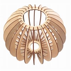 LAMPA WISZĄCA ZWIS żyrandol sufiowa KULA Drewno