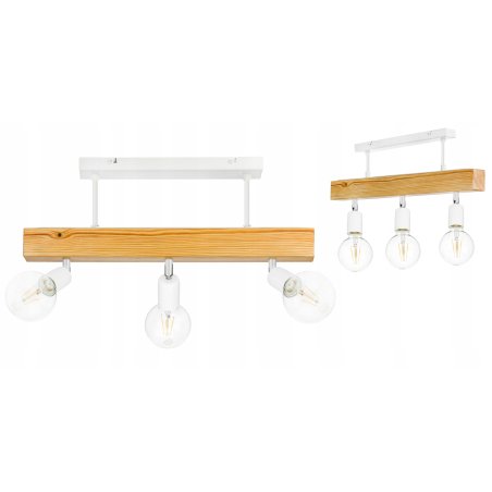 LAMPA drewniana belka...