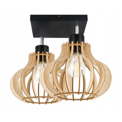 LAMPA sufit plafon żyrandol Loft Drewno ruchoma 2