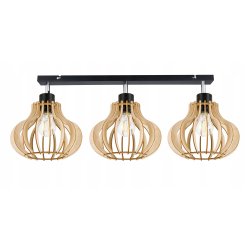 LAMPA sufit plafon żyrandol Loft Drewno ruchoma 3