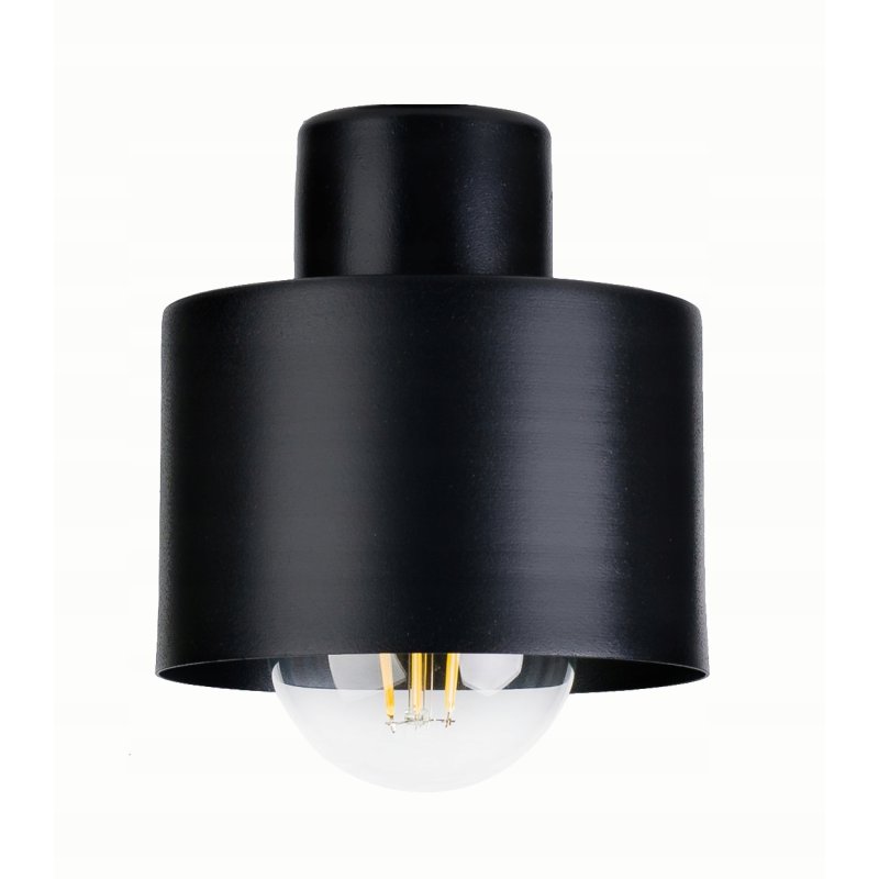 LAMPA wisząca sufitowa ŻYRANDOL ZWIS KUBEK CZARNY