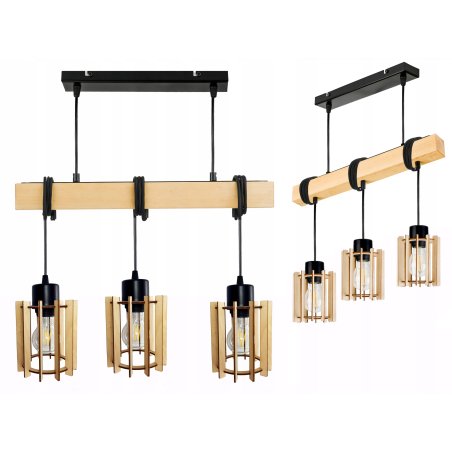 LAMPA drewniana belka...