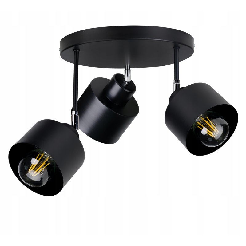 PODSTAWA BAZA LAMPA SUFITOWA PLAFON REGULOWANY LOFT METAL 3X E27 POD KLOSZ
