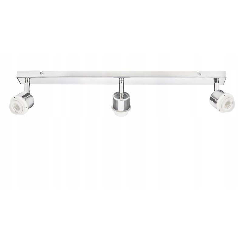 PODSTAWA BAZA LAMPA SUFITOWA PLAFON REGULOWANY CHROM METAL 3X E27 POD KLOSZ