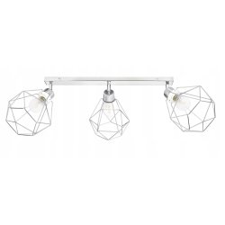 PODSTAWA BAZA LAMPA SUFITOWA PLAFON REGULOWANY CHROM METAL 3X E27 POD KLOSZ