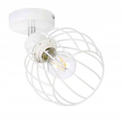LAMPA KINKIET ścienny ruchomy loft drut KULA E27