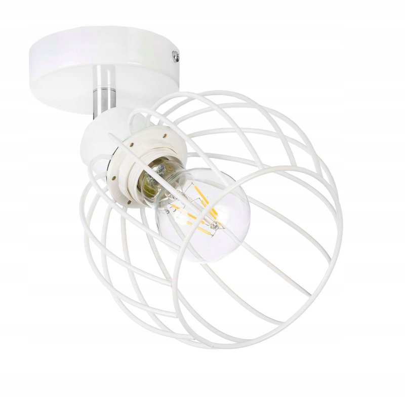 LAMPA KINKIET ścienny ruchomy loft drut KULA E27