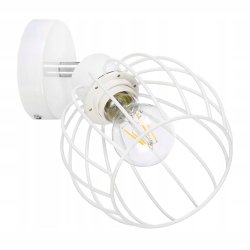 LAMPA KINKIET ścienny ruchomy loft drut KULA E27