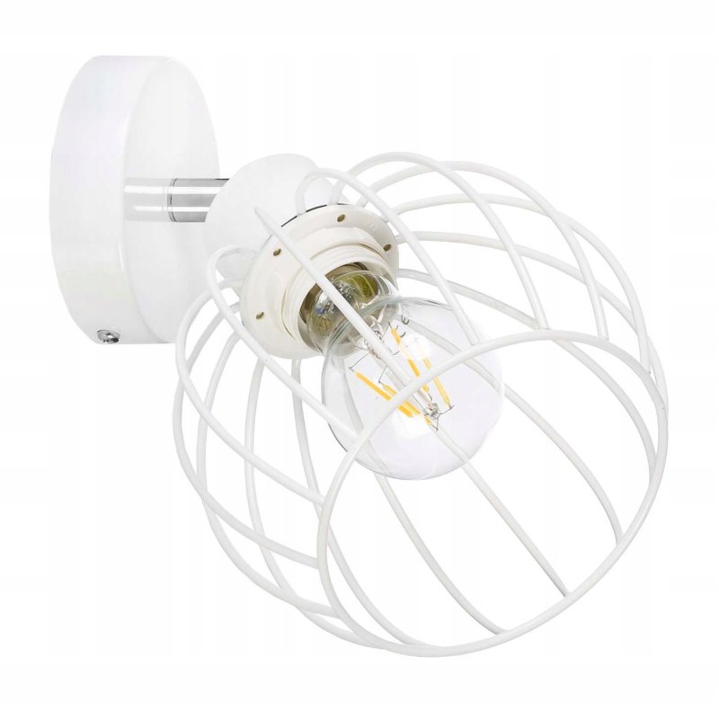 LAMPA KINKIET ścienny ruchomy loft drut KULA E27