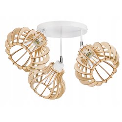 LAMPA sufit plafon żyrandol Loft Drewno ruchomy 3