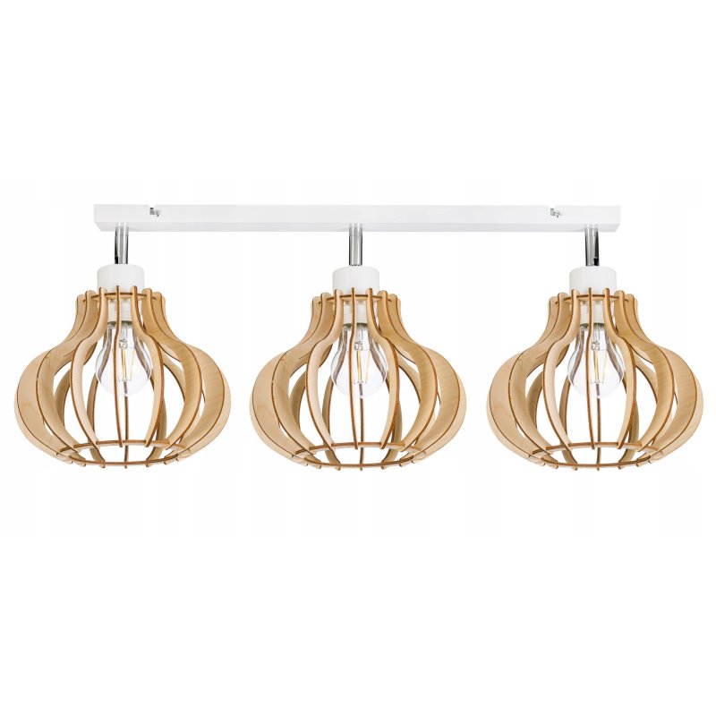 LAMPA sufit plafon żyrandol Loft Drewno ruchoma 3