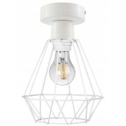 LAMPA stała sufitowa plafon Loft klosz drut na E27