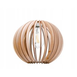 LAMPA WISZĄCA stała żyrandol sufitowa KULA Drewno