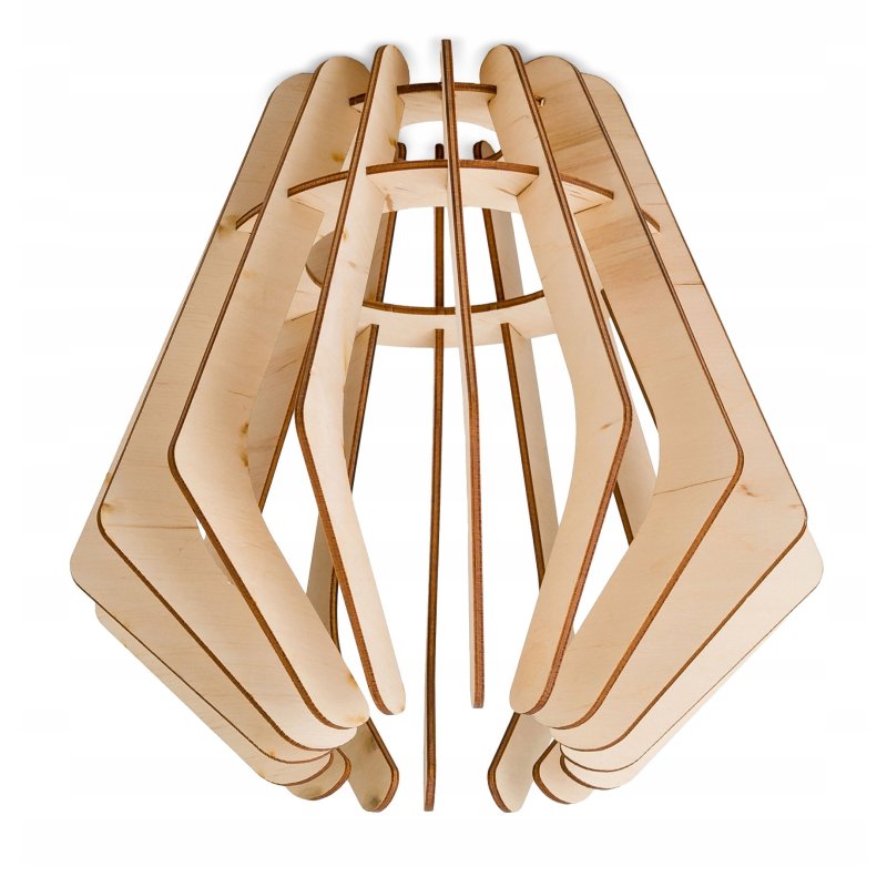 LAMPA wisząca stała żyrandol sufitowa Drewno 1 E27