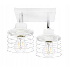 LAMPA plafon żyrandol regulowany loft E27 sprężyna