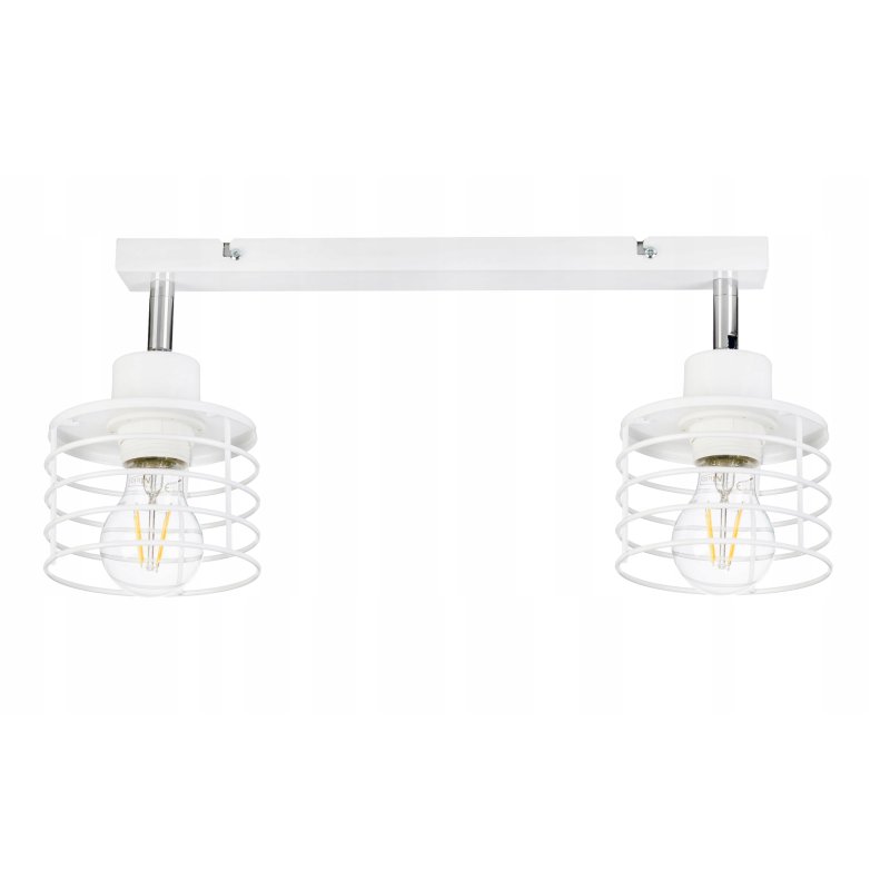 LAMPA plafon żyrandol regulowany loft E27 sprężyna