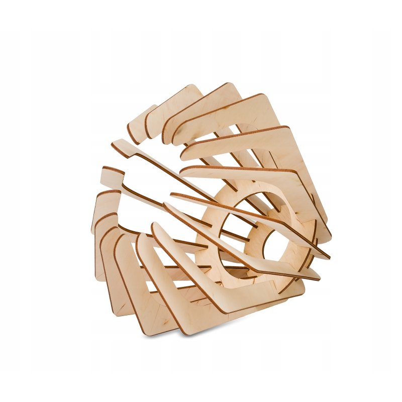 LAMPA sufitowa wisząca zwis Loft Drewno na 2x E27