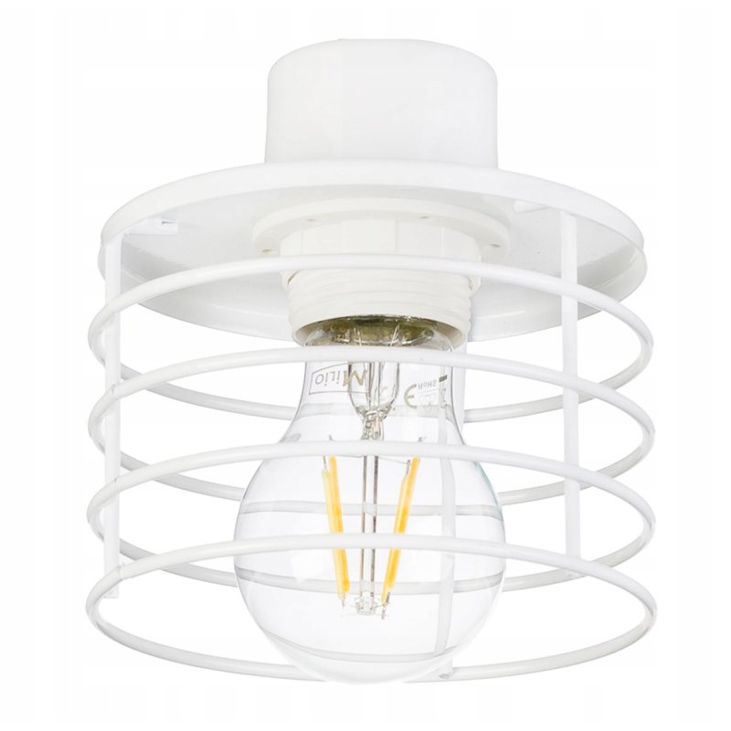 LAMPA plafon żyrandol wysoki loft drut sprężyna