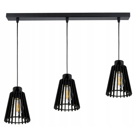 Lampa czarna wisząca zwis...
