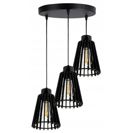 Lampa czarna wisząca zwis...